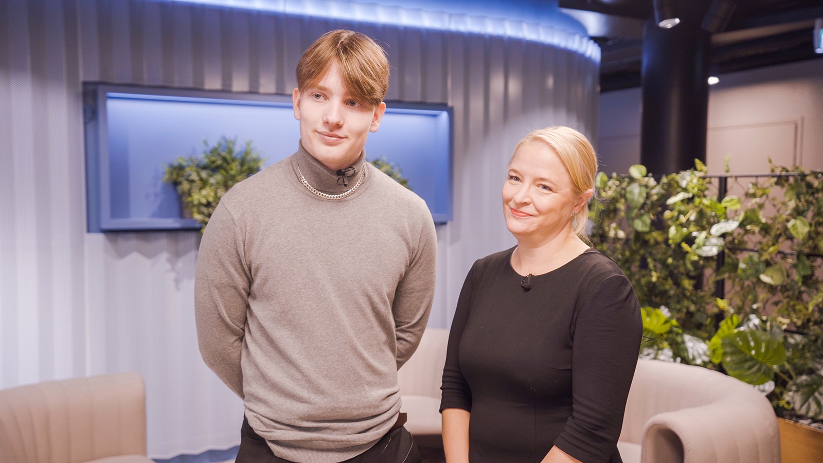 Axel Tuormaa ja Piia-Noora Kauppi Job Shadow 2022 Nuori Yrittäjyys ry & Finanssiala ry